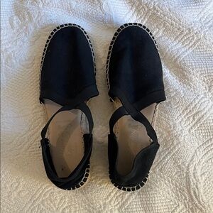 Elegant Black Espadrille Flats